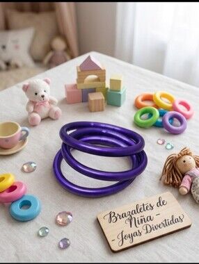 All Weather Baby Purple Bracelet. Measure 45mm / 2"  Age 3+
